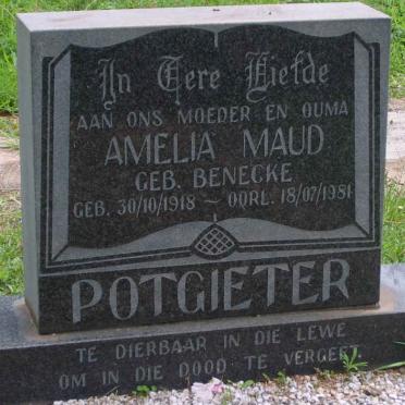 POTGIETER Amelia Maud nee BENECKE 1918-1981