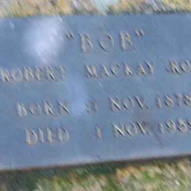 ROSS Robert Mackay 1878-19?9