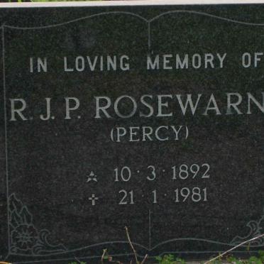 ROSEWARNE R.J.P. 1892-1981