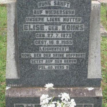 RÖTTCHER Elise nee KOHRS 1873-1955