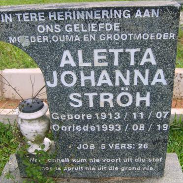 STRÖH Aletta Johanna 1913-1993