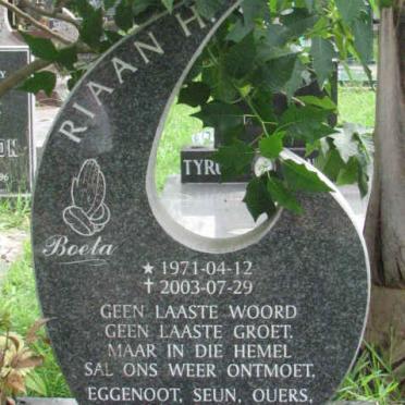 STRUMPHER Riaan H. 1971-2003