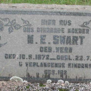 SWART M.E. nee WEBB 1872-1953