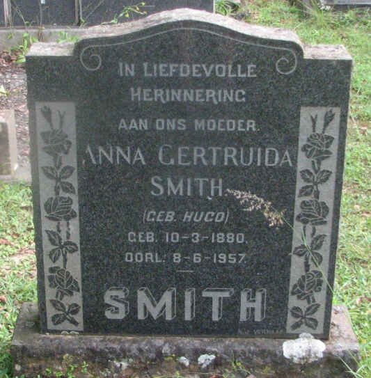 SMITH Anna Gertruida nee HUGO 1880-1957