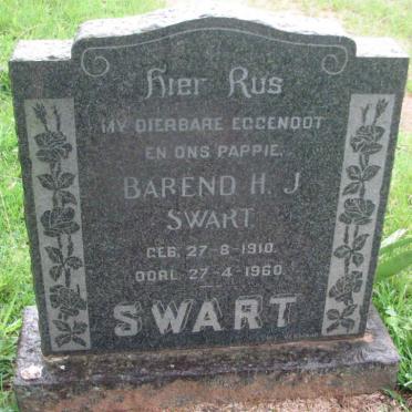 SWART Barend H.J. 1910-1960