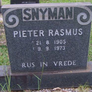 SNYMAN Pieter Rasmus 1905-1973