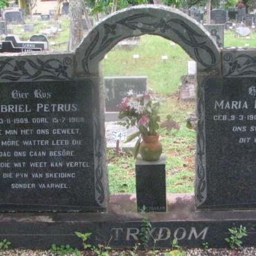 STRYDOM Gabriel Petrus 1909-1968 &amp; Maria Magdalena 1919-1996