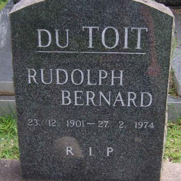 TOIT Rudolph Bernard, du 1901-1974