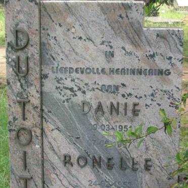 TOIT Danie, du 1951-1997 &amp; Ronelle 1953-