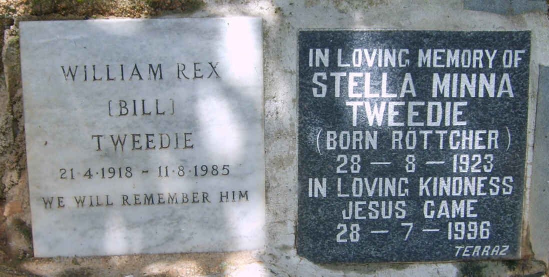 TWEEDIE William Rex 1918-1985 &amp; Stella Minna RÖTTCHER 1923-1996