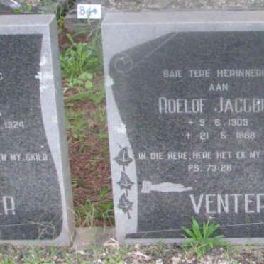 VENTER Roelof Jacobus 1909-1998 :: VENTER Rosa Hermina nee v. NIEKERK 1924-   :: VENTER Elsie Catharina 1913-1970