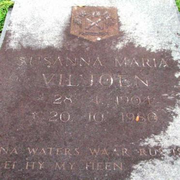 VILJOEN Susanna Maria 1904-1980
