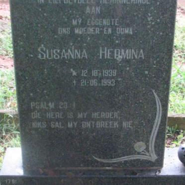 VORSTER Susanna Hermina 1939-1993