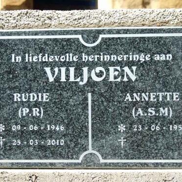 VILJOEN P.R. 1946-2010 &amp; A.S.M. 1952-