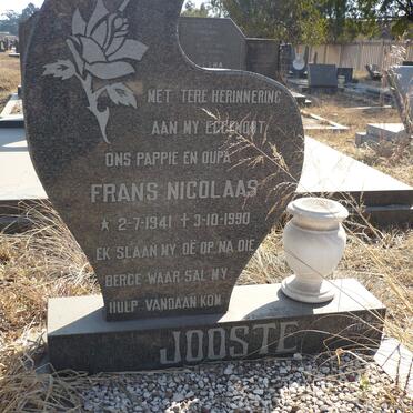JOOSTE Frans Nicolaas 1941-1990