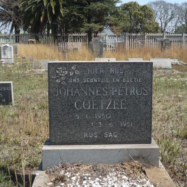 COETZEE Johannes Petrus 1950-1951