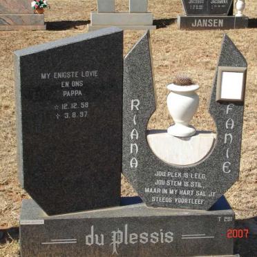 PLESSIS Fanie, du 1958-1997