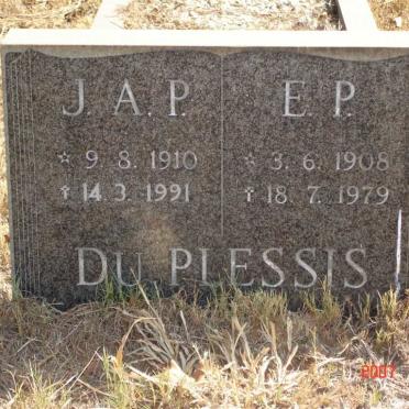 PLESSIS E.P., du 1908-1979 &amp; J.A.P. 1910-1991