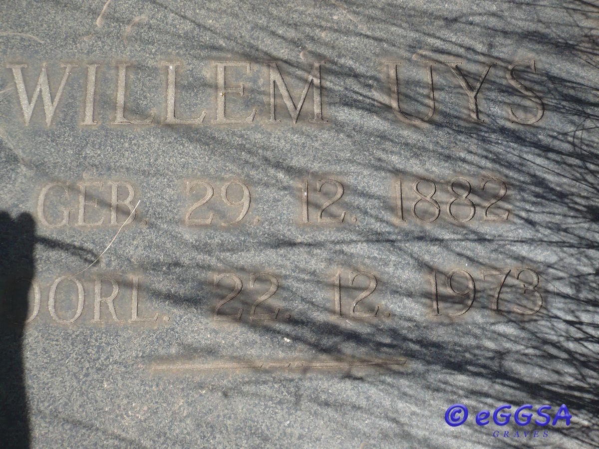 UYS Willem 1882-1973