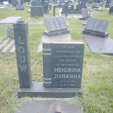 LOUW Hendrina Johanna 1931-1982