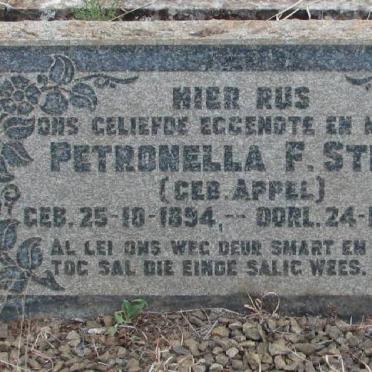 STEYN Petronella F. nee APPEL 1894-1954