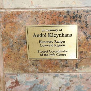 Mpumalanga, WHITE RIVER district, Kruger National Park, Pretoriuskop Rest Camp, Plaques