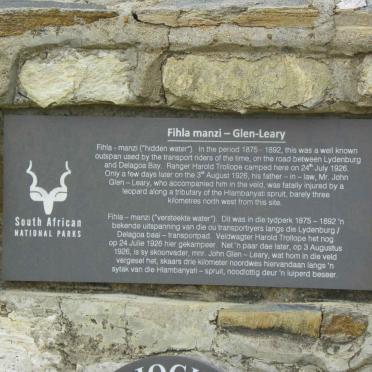 LEARY John, GLEN -1926