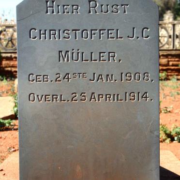 MULLER Christoffel J.C. 1908-1914