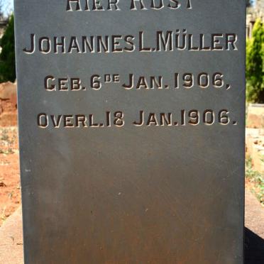 MULLER Johannes L. 1906-1906