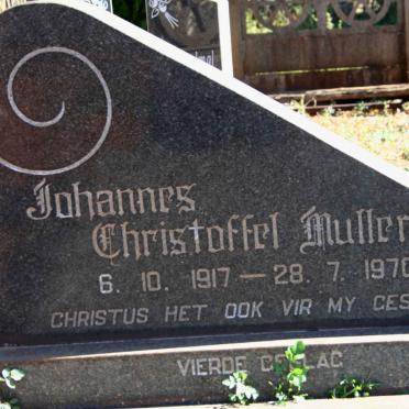 MULLER Johannes Christoffel 1917-1970