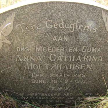 HOLTZHAUSEN Anna Catharina 1885-1971