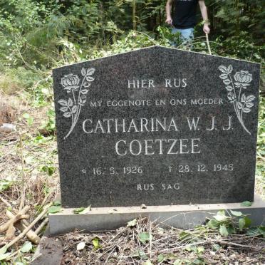 COETZEE Catharina W.J.J. 1926-1945