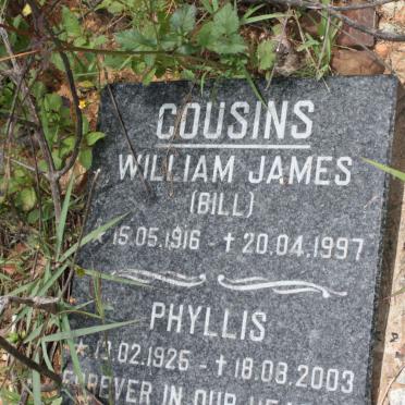 COUSINS William James 1916-1997 &amp; Phyllis 1926-2003