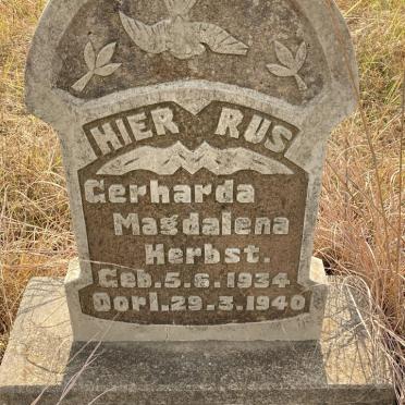 HERBST Gerharda Magdalena 1934-1940