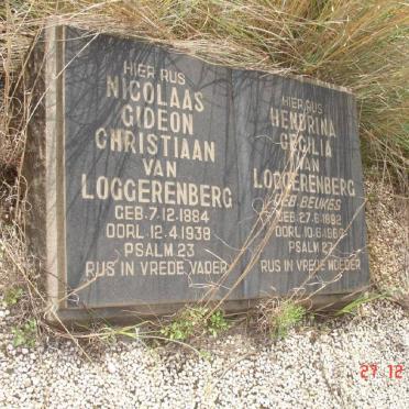 LOGGERENBERG Nicolaas Gideon Christiaan, van 1884-1938 &amp; Hendrina Cecilia BEUKES 1892-1966