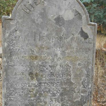 MARÉ Jan Hendrik 1853-1881