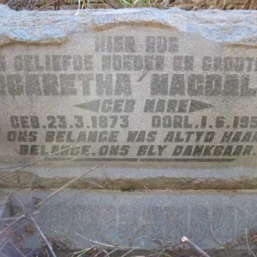 OPPERMAN Margaretha Magdalena nee MARE 1873-1953