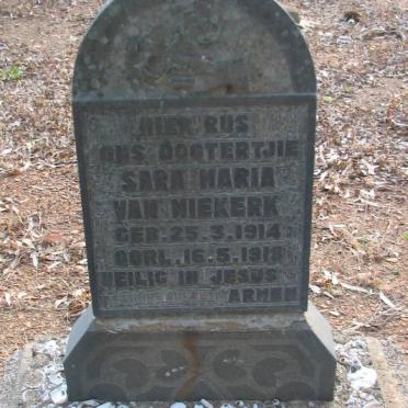 NIEKERK Sara Maria, van 1914-1918