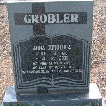 GROBLER Anna Dorothea 1910-2000