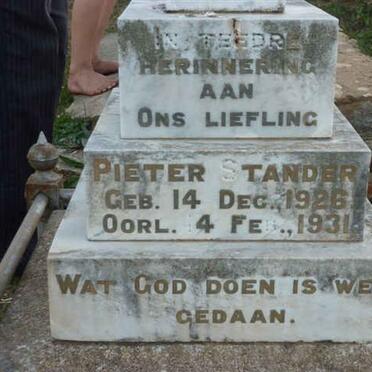 STANDER Pieter 1926-1931