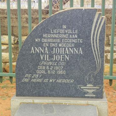VILJOEN Anna Johanna nee PRINSLOO 1907-1960