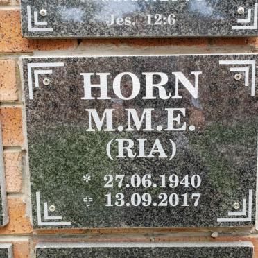 HORN M.M.E. 1940-2017