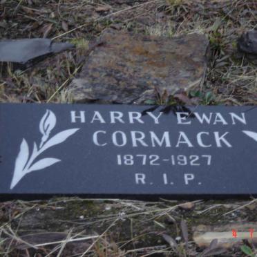 CORMACK Harry Ewan 1872-1927