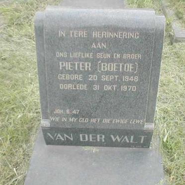 WALT Pieter, van der 1948-1970