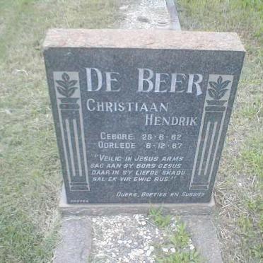 BEER Christiaan Hendrik, de 1962-1967