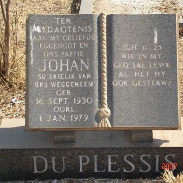 PLESSIS Johan, du 1930-1979