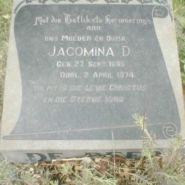 BEER Jacomina D., de 1885-1974