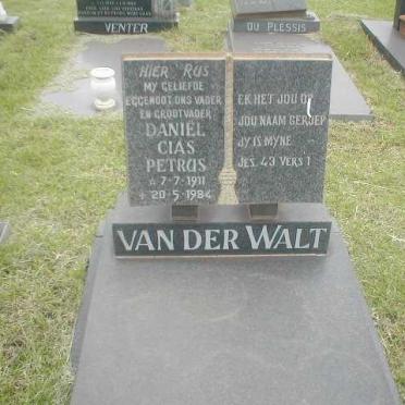 WALT Daniel Cias Petrus, van der 1911-1984