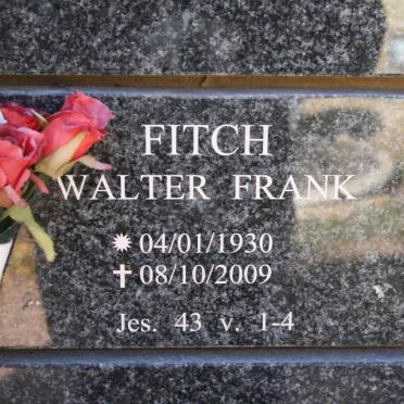 FITCH Walter Frank 1930-2009