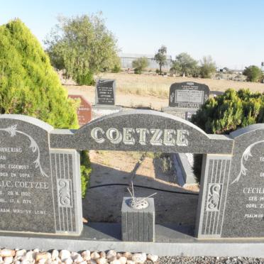 COETZEE Gert J.C. 1902-1970 &amp; Cecilia M.E. 1902-1981